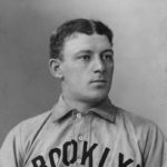 Matching Buck Freeman's feat of five weeks ago, Brooklyn's Bill Dahlen laces two triples in the 8th inning as his team beats Philadelphia, 14 - 3.