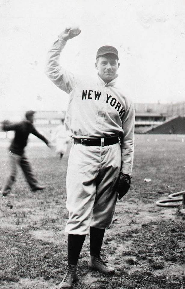 Hall of Famers Iron Joe McGinnity and Christy Mathewson spilt a double header vs the Cubs