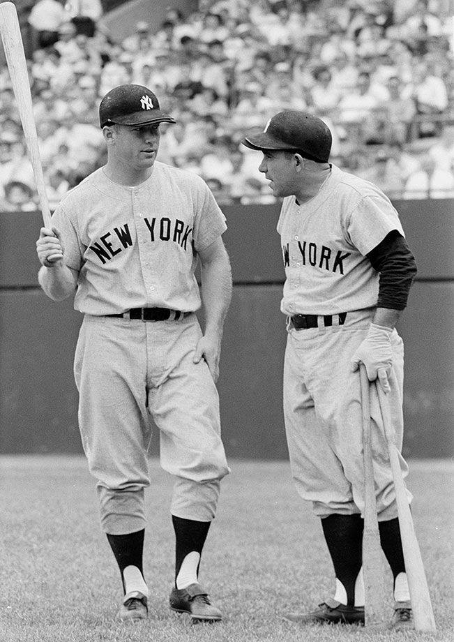 Mickey Mantle drives in six runs with a triple and two homers to lead New York to a 13 - 6 win