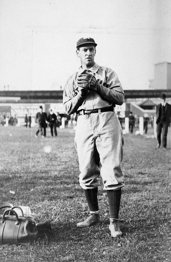 The Cardinals’ manager Kid Nichols pitches both games of double header splitting them