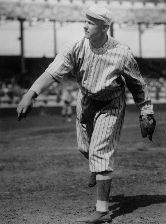 The Cubs pound the Giants jumping on Christy Mathewson for 16 hits and 10 runs