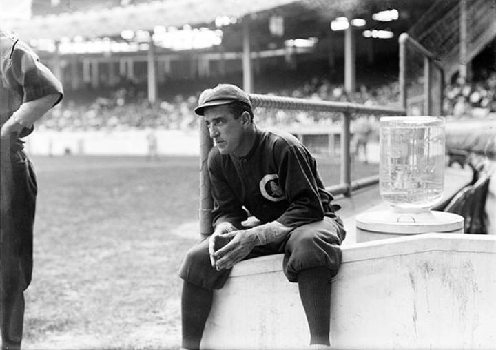 hicago's Jimmy Archer (photo) singles home Vic Saier in the 11th to give the Cubs a 6 - 5 win over Christy Mathewso