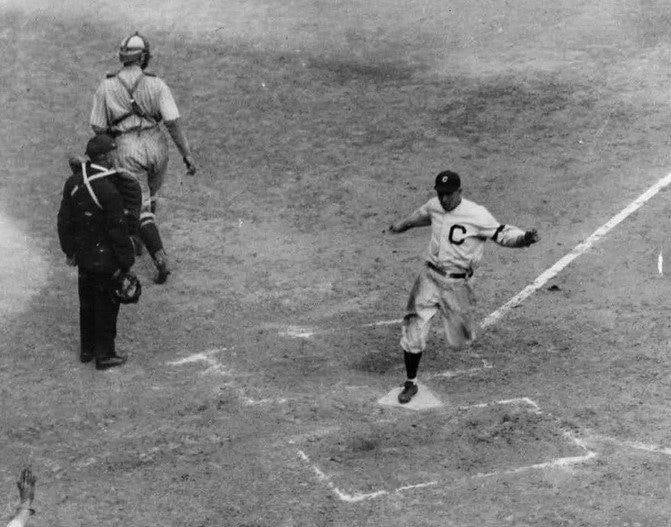 Tris Speaker scores the only run as Duster Mails yields three hits for a 1 – 0 in Game 6 1920 World Series