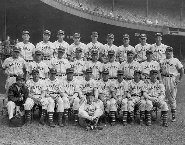 Hal Schumacher singles in the winning run delivering the 1936 pennant