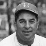 Freddie Fitzsimmons of the Brooklyn Dodgers wins his 200th career game