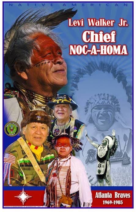 The Boston Braves mascot, Chief Nokahoma, adopted today, is considered by many as an aberration of a Natchez Native American and misrepresented in Plains Indians headdress