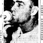 Ed Head of the Brooklyn Dodgers pitches a 5 - 0 no-hitter against the Boston Braves at Ebbets Field. It is Head's first appearance since his return from the military.