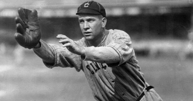 Tris Speaker hits his 700th career double in the Indians’ 6 – 0 win over the Athletics