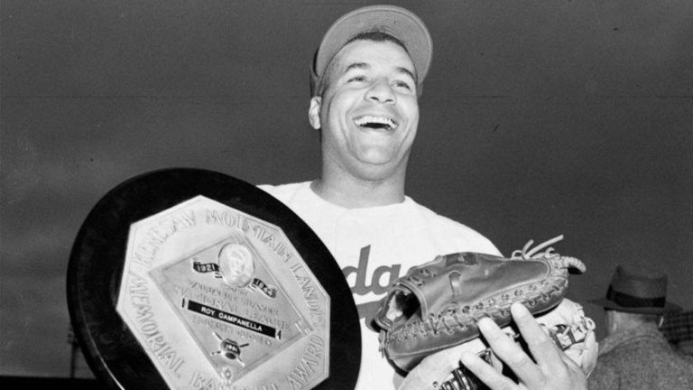 Future Hall of Famer Roy Campanella (.312, 41, 142) is named the National League’s MVP for the second time