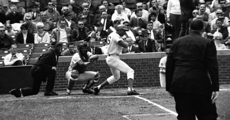 Billy Williams clubs a 10th-inning homer off Bob Gibson to give the Cubs a 2 – 1 win over the Cards