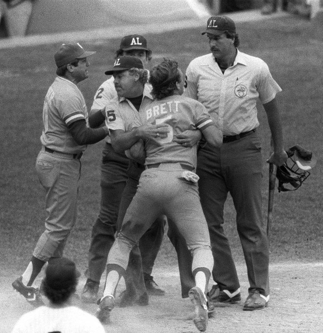 American League President Lee MacPhail rules in favor of George Brett