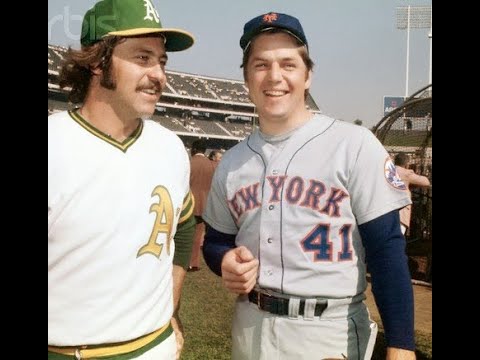 Catfish Hunter Out duels Tom Seaver to win Game 6 of the 1973 World Series