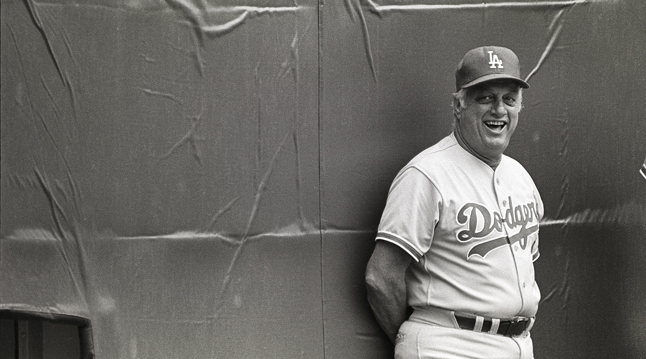 Los Angeles Dodgers name Tommy Lasorda as manager, replacing the retired Walter Alston.