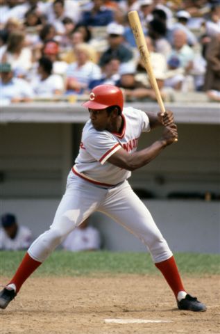 Game action batting of Cincinnati Reds Dan Driessen, 1978