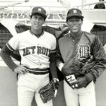 Lou Whitaker and Alan Trammell, appearing in the same game for the 1,915th time, set an American League record for joint appearances