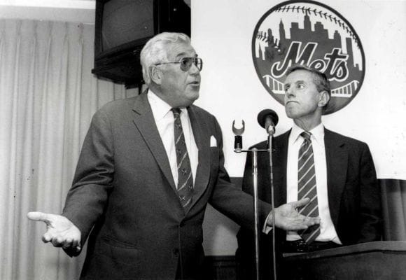 Nelson Doubleday and Fred Wilpon head a group of investors who purchase the New York Mets from the DeRoulet family for a reported $21.1 million