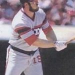 Greg Luzinski becomes the first player to park three home runs onto the roof at Comiskey Park