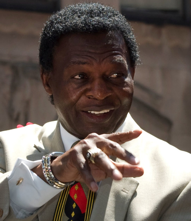 Lou Brock, Enos Slaughter, Arky Vaughan and Hoyt Wilhelm are inducted into the Hall of Fame in a ceremony in Cooperstown, New York