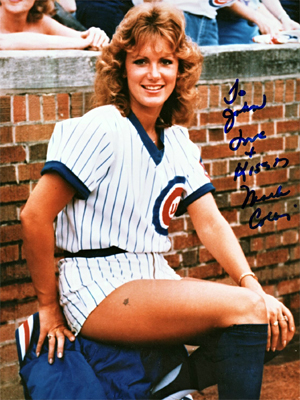 The Cubs fire their ball girl, Marla Collins, when it is revealed that she posed nude for Playboy magazine