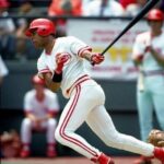 Future Hall of Famer Barry Larkin, pinch-hitting for southpaw Rob Murphy, makes his major league debut off Terry Mulholland at Riverfront Stadium. The 22 year-old Reds’ rookie fifth-inning groundout to short plates the first run in the team’s eventual 8-6 comeback victory over the Giants.