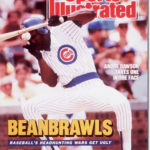 The Andre Dawson gets hit in face by Eric Show and benchs clear