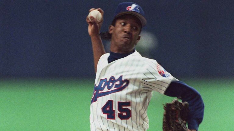 Pedro Martinez of the Montreal Expos pitches nine perfect innings against the San Diego Padres