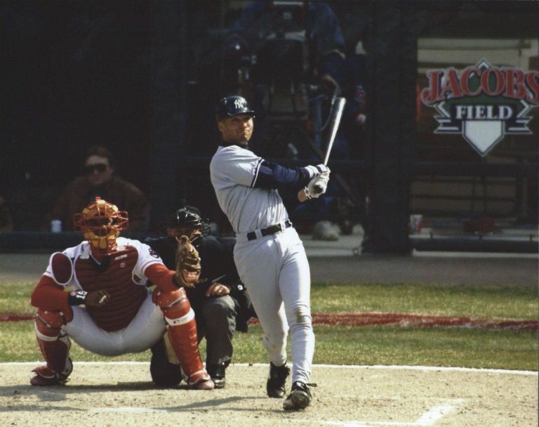 With an Opening Day 7-1 victory over the Indians at Jacobs Field, Joe Torre wins the first of his 1,173 victories as the manager of the Yankees and Derek Jeter hits his first homerun