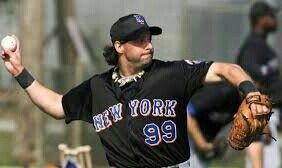 Reliever Turk Wendell, who wears uniform number 99, agrees to a three-year deal worth $9,999,999.99 with the New York Mets