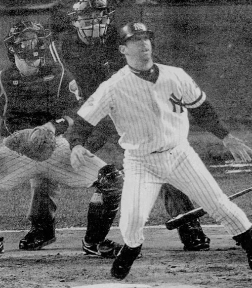 George W. Bush becomes the eighth president to attend a World Series game and the first since Dwight D. Eisenhower to throw out the ceremonial first pitch. Wearing a New York Fire Department windbreaker in honor of the heroes of the September 11 attacks, the Commander-in-Chief walks to the mound by himself, gives a thumbs up, and throws a perfect strike to the Yankees’ backup catcher, much to the delight of the stadium faithful.