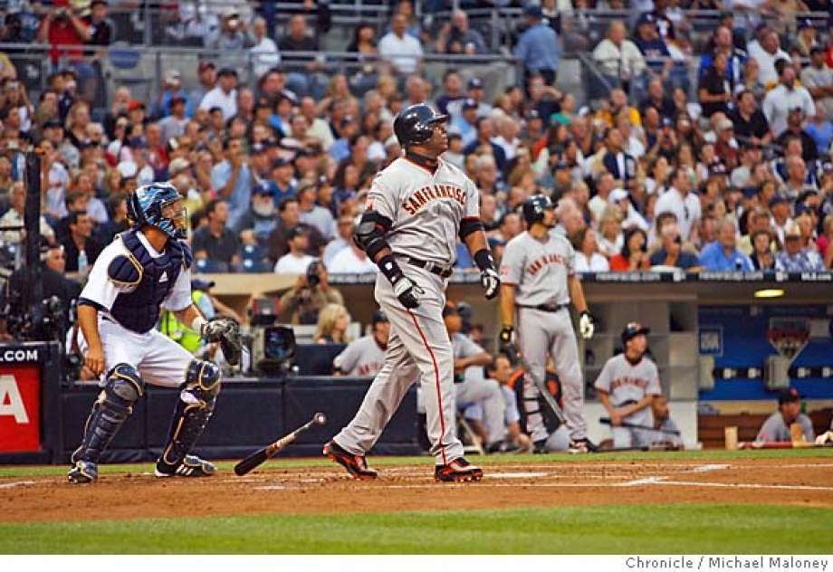 Barry Bonds hit his 755th homer to tie Hank Aaron as the all-time leader in that category