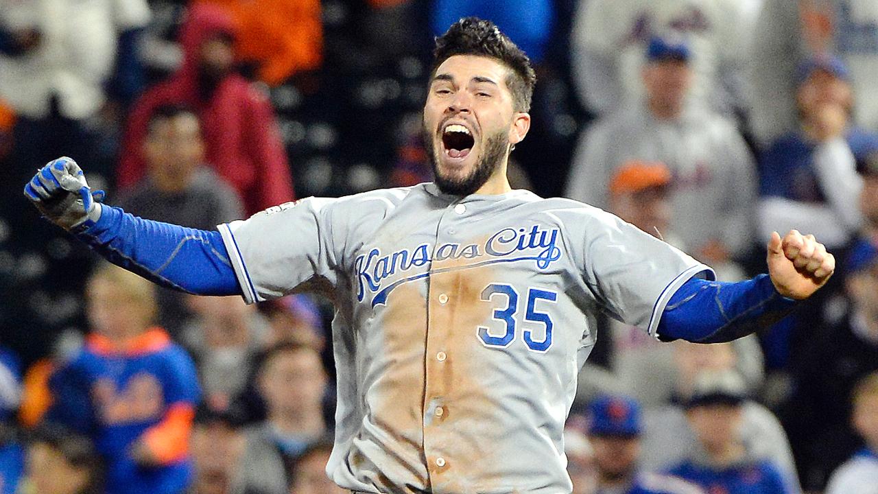 The Royals win the 2015 World Series by defeating the Mets, 7 – 2, in Game 5