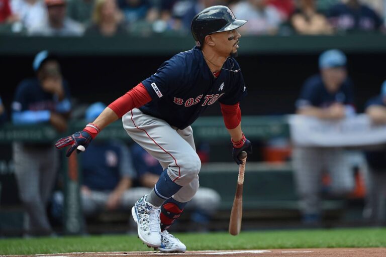 Mookie Betts homers twice and drives in 8 runs to lead the Red Sox to a 15 – 1 win over the Blue Jays, completing a three-game sweep at the Rogers Centre. It’s only the fourth time in history that a lead-off hitter drives in that many runs.