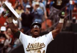 Rickey Henderson of the Oakland A’s becomes the all-time leader in stolen bases