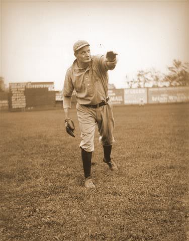 En route to a 2-0 victory over Baltimore, left-handed hurler Rube Wadell, playing in his first game for Connie Mack’s A’s, faces the minimum 27 batters, striking out 13 in the Oriole Park contest. In the sixth frame, the 25 year-old Philadelphia southpaw becomes the first American League pitcher to toss an immaculate inning when he fans Billy Gilbert, Harry Howell, and Jack Cronin on nine consecutive pitches.