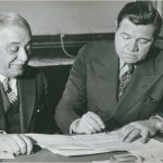 Babe Ruth signs a contract with the Boston Braves