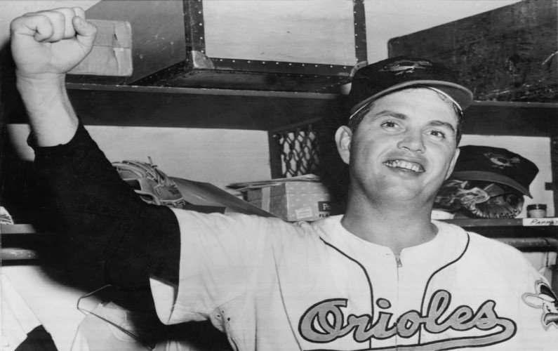 Baltimore Orioles catcher Joe Ginsberg ties a major league record set only six days earlier by allowing three passed balls in one inning