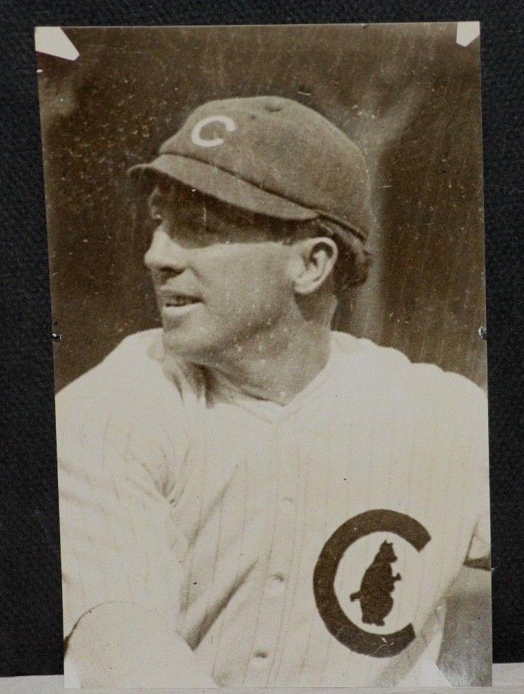 1910 Joe Tinker, Chicago Cubs, Vintage 1(b) Photo, Done in 1910 w/Copy Negative