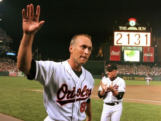 Cal Ripken, Jr. of the Baltimore Orioles ties one of the game’s longest standing records. Ripken plays in his 2,130th consecutive game