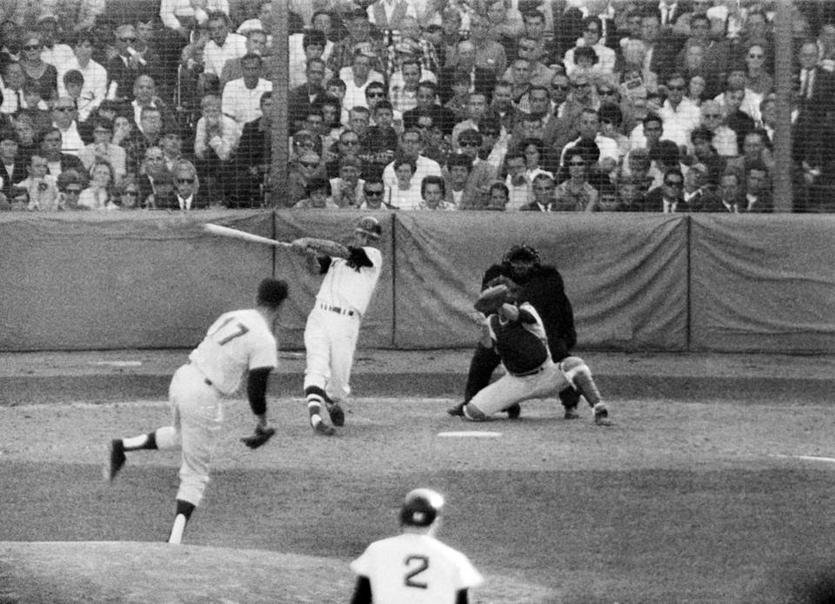 Carl Yastrzemski hits his 44th home run of his 1967 Triple Crown season.