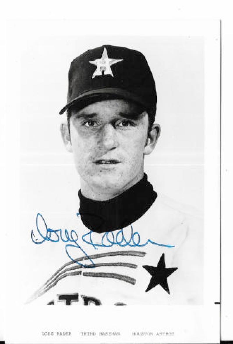 Doug Rader Houston Astros Signed Autographed 3x5 Photo Card W/coa