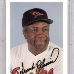 Frank Robinson Autographed Postcard #83386548 - PSA/DNA Certified