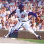 Signed Lee Smith Picture - Chicago Cubs 8x10 W coa