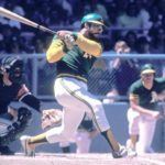 Reggie Jackson of the Oakland Athletics collects 10 RBI  against the Boston Red Sox at Fenway Park