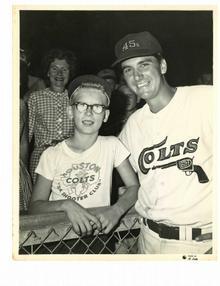 Bob Aspromonte hits one for a 10 year old fan