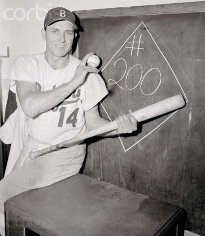 Gil Hodges hits 200th Homerun