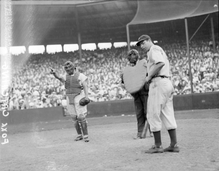 Foxx and DiMaggio at Fenway Park