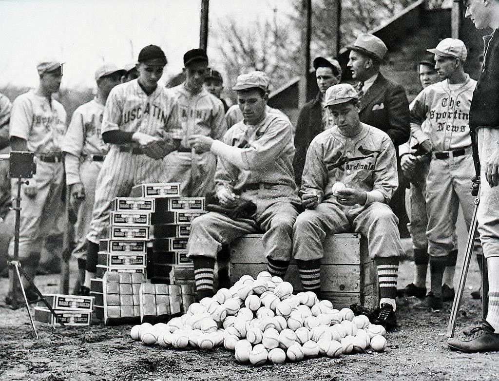 Dizzy Dean and Paul Dean. Ray Doan’s All-Star Baseball School at spring training in Hot Springs, Arkansas – 1935