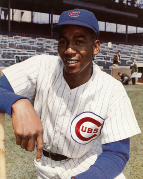 Ernie Banks hits his 400th home run