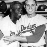 Gil Hodges and Jackie Robinson