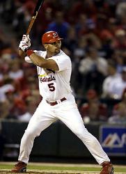 Albert Pujols of the St. Louis Cardinals is the unanimous choice as winner of the National League MVP Award